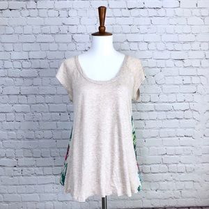 Porridge Leaf Print Top